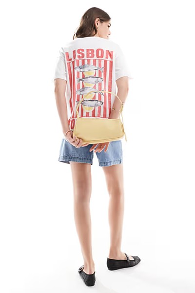 Oversized T-Shirt With Lisbon Holiday Graphic from ASOS