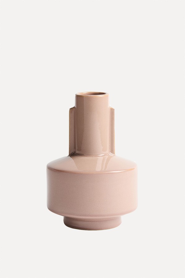 Reactive-Glaze Stoneware Vase