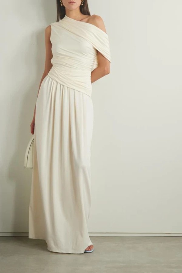 Delphi One-Shoulder Gathered Dress from Altuzarra