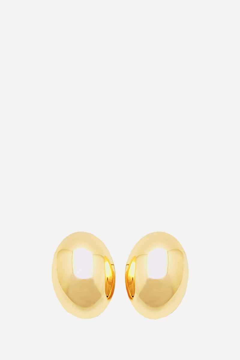 Golden Oval Earrings  from Pull & Bear