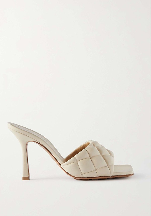 Embossed Rubber Slides from Bottega Veneta