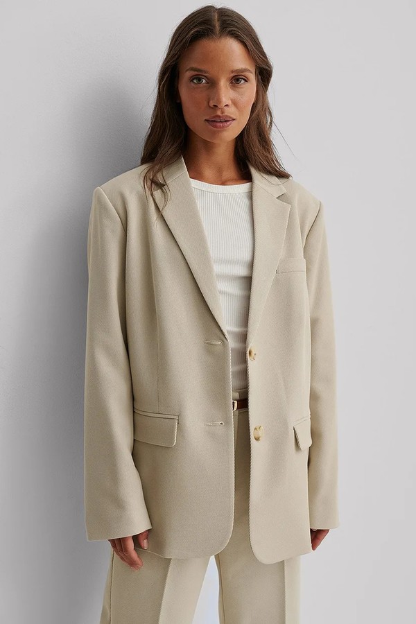 Oversized Twill Blazer from Na-kd