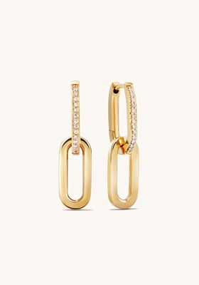 Harris Pave Diamond Convertible Link Earrings from Mejuri