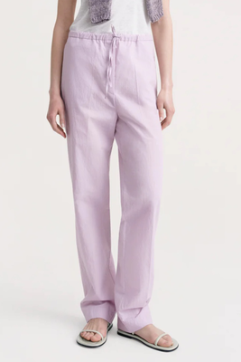 Press-Creased Drawstring Trousers from Totême