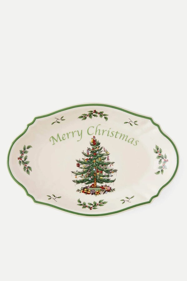 Christmas Tree Merry Christmas Tray