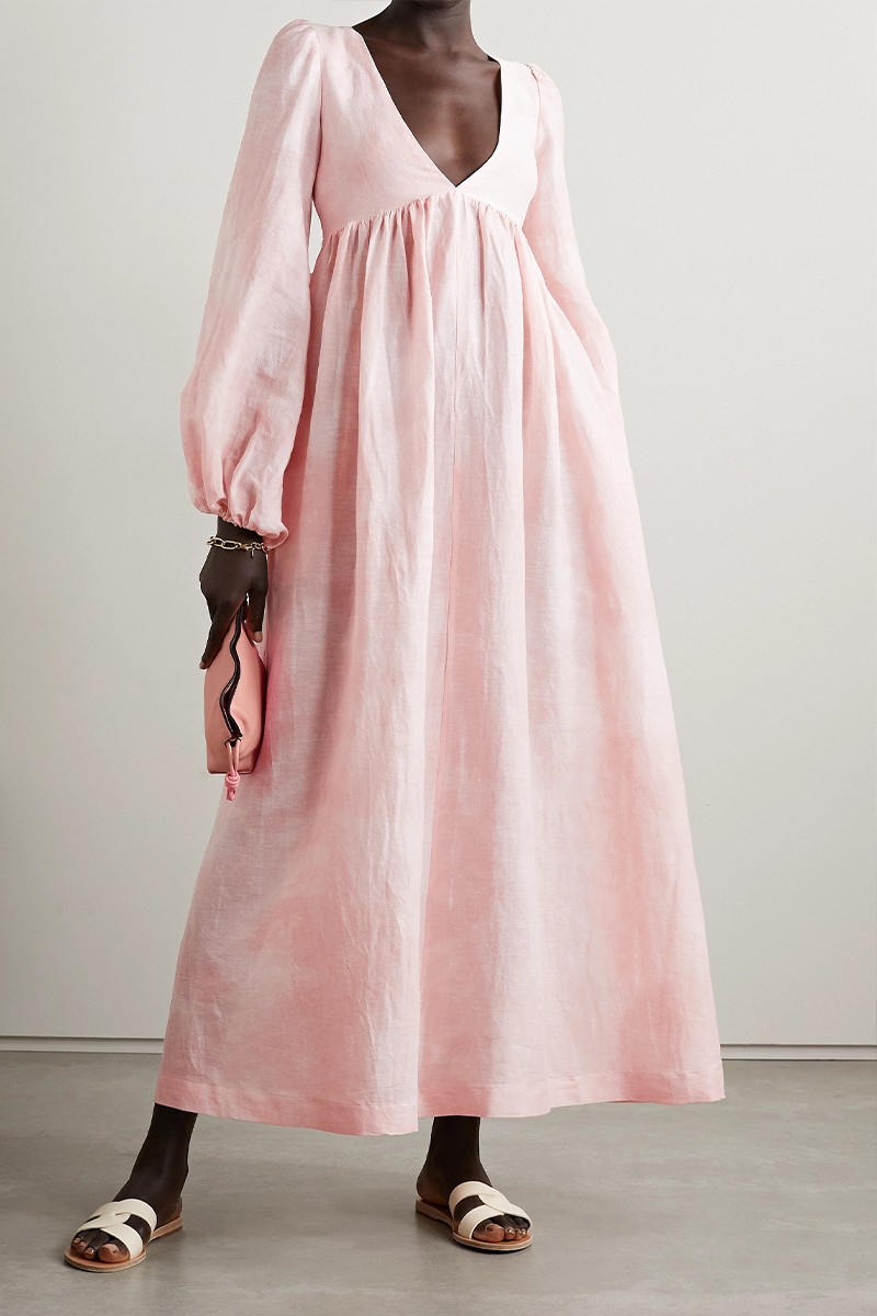 Carolyn Linen & Cotton-Blend Gauze Maxi Dress, £810 | Lisa Marie Fernandez