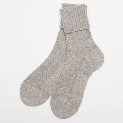 Grey Cashmere Socks from Truly