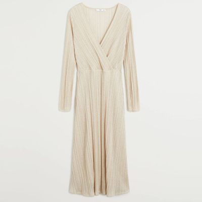 Metallic Thread Dress from Mango