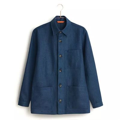 French Blue Railway Jacket from Flax London