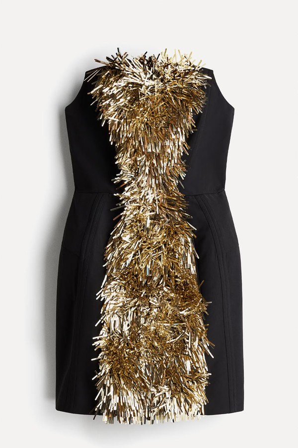 Spangled Hourglass Bandeau Dress from H&M