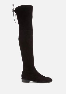 Lowland Suede Over The Knee Flat Boots from Stuart Weitzman