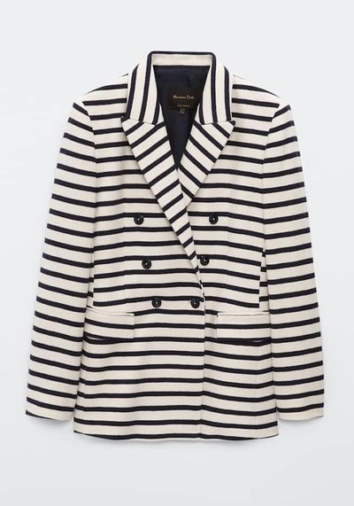 Double-Breasted Stripe Blazer from Massimo Dutti