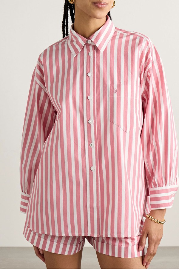 Kappa Striped Cotton-Poplin Shirt from Suzie Kondi