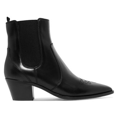 Gianvito Rossi Austin 45 Leather Chelsea Boots from NET-A-PORTER