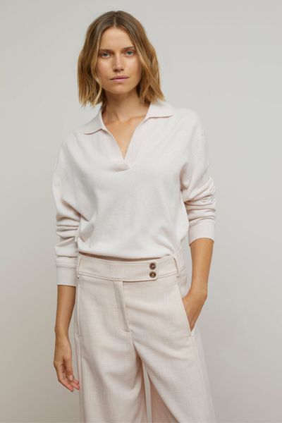 Merino Wool & Cashmere V-Sweater