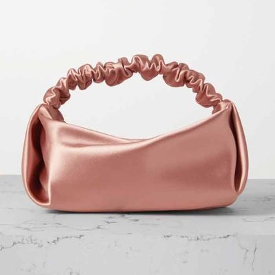 Scrunchie Mini Satin Tote from Alexander Wang 