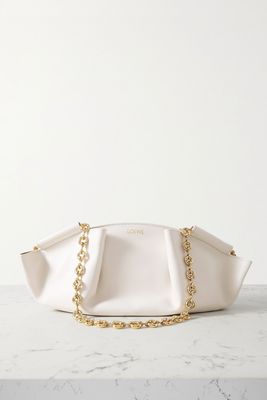 Paseo Small Pleated Leather Shoulder Bag from Loewe