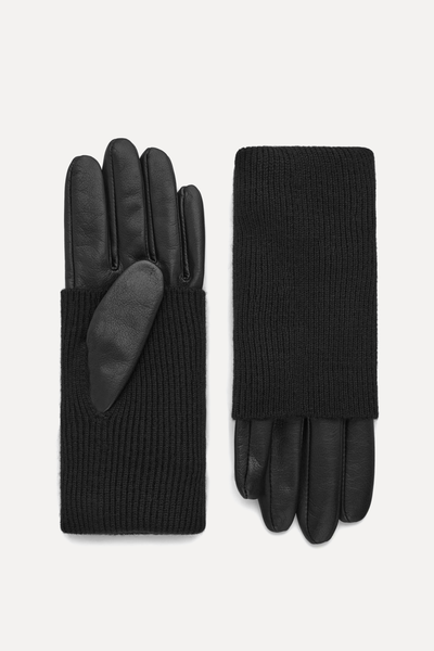 Layered Leather Gloves from COS