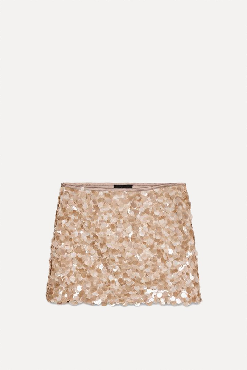Sequinned Miniskirt
