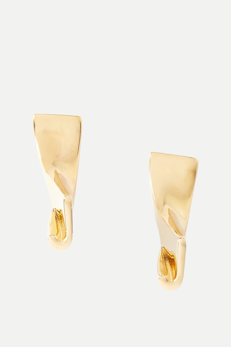 Les Boucles J Gold-Tone Earrings from Jacquemus
