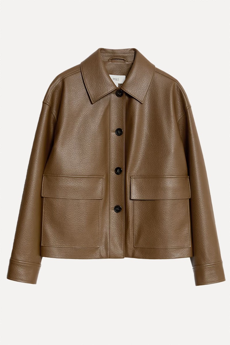 Faux Leather Jacket from Marks & Spencer