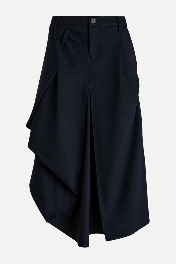 Banff Asymmetric Midi Skirt from High