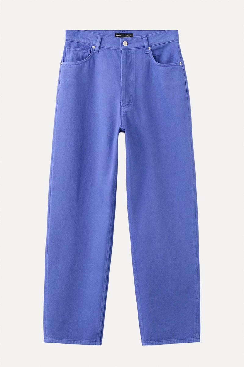 High Waisted Mom-Fit Jeans  from Mango