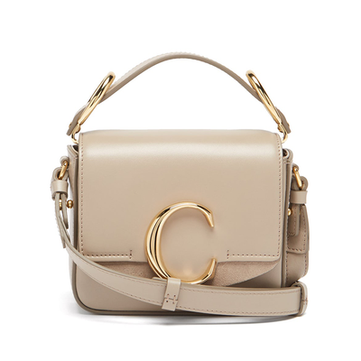 C Mini Leather Cross-Body Bag from Chloé