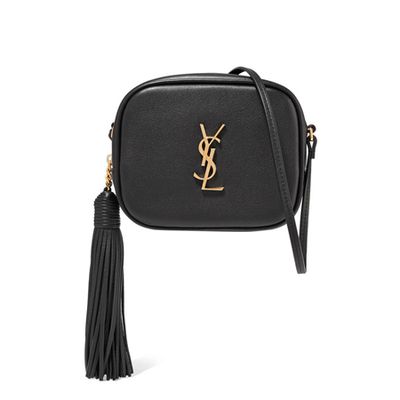 Monogramme Blogger Leather Shoulder Bag from Saint Laurent