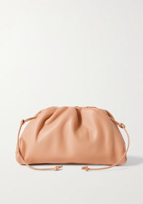The Pouch Small Gathered Leather Clutch from Bottega Veneta