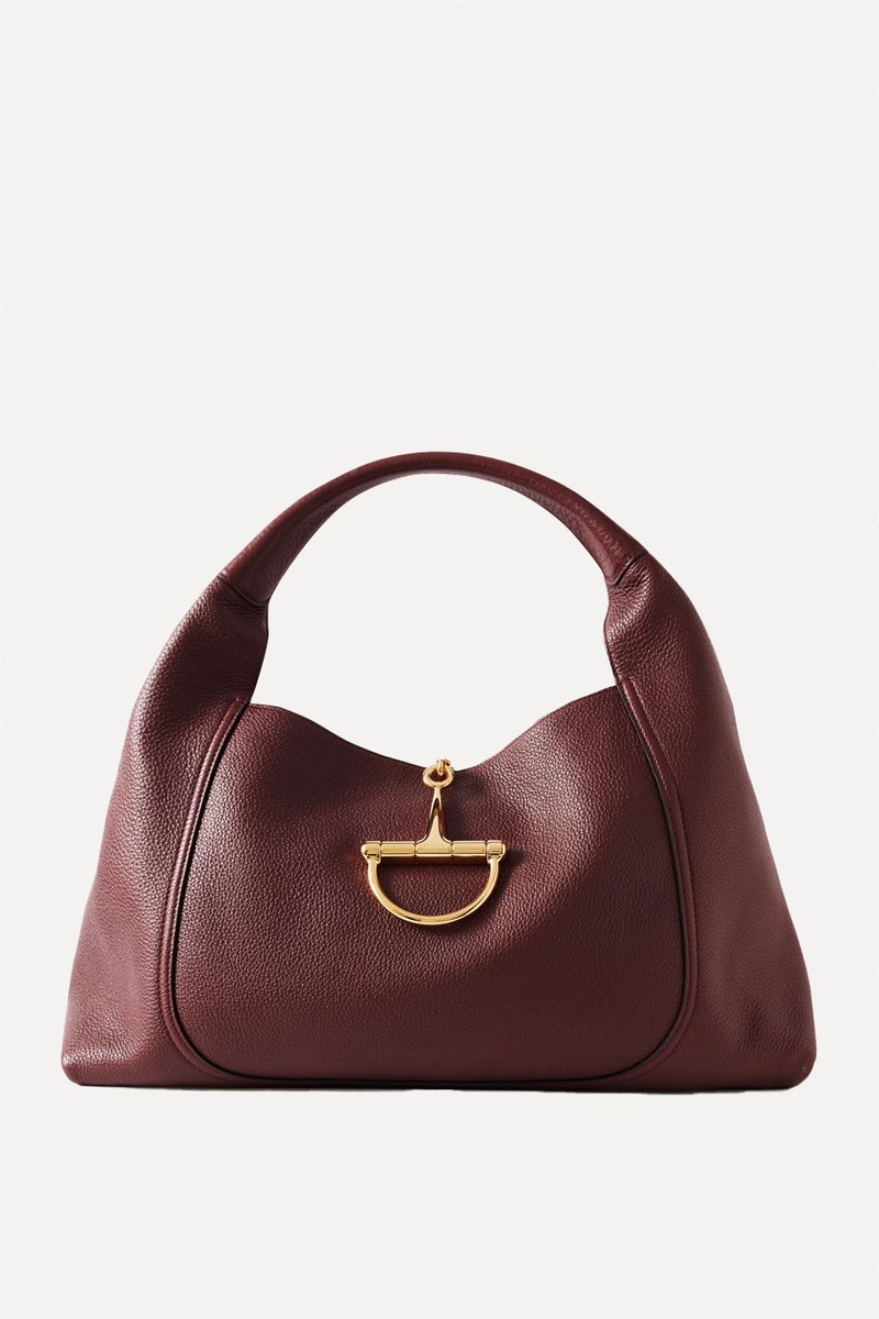 Softbit Maxi Textured-Leather Tote from Gucci