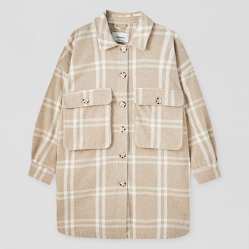 Long Check Overshirt from Pull & Bear