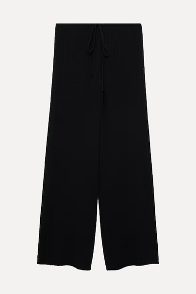 Straight Knitted Trousers from Mango