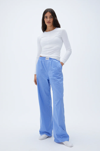 Stripe Cotton Pull On Pants from Adanola