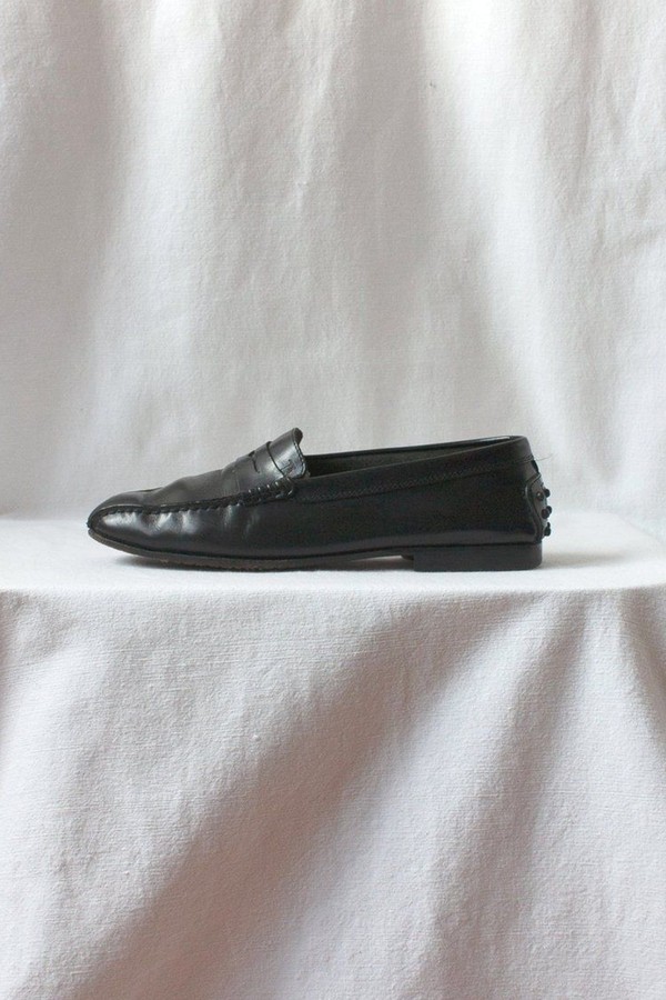 Black Leather Loafers from Tod's