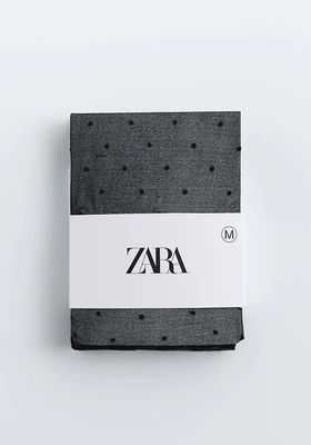 20 Den Dotted Mesh Tights from Zara
