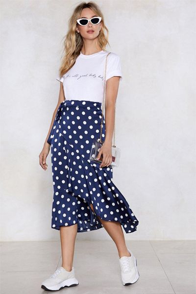 Jet Set For Summer Polka Dot Skirt 