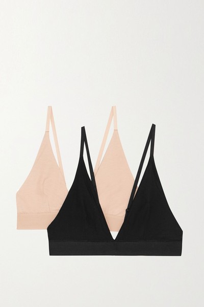 Stretch-Bamboo Triangle Bras from Baserange