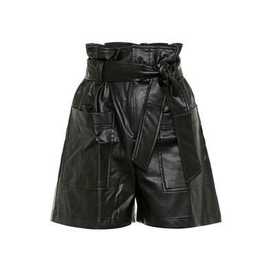 Alex Faux Leather Paperbag Shorts from Frankie Shop