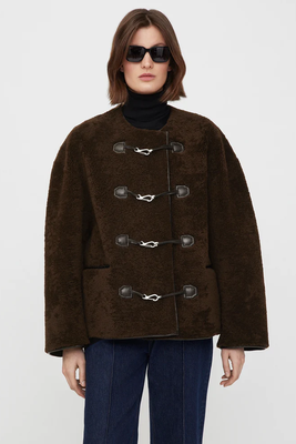 Teddy Shearling Clasp Jacket from Totême