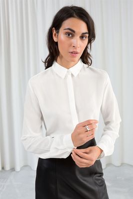 Straight Fit Silk Shirt from & Other Stories