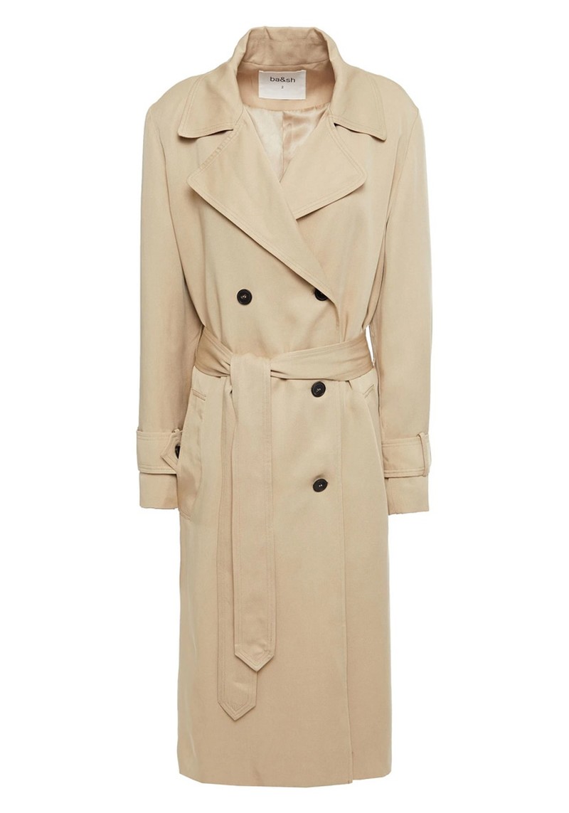 Double-Breasted Twill Trench Coat from Ba&Sh