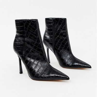 Leather Heeled Boots from Asos Design