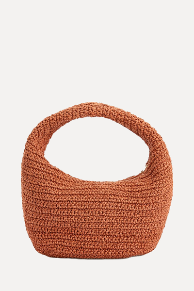 Rounded Straw Bag from ARKET