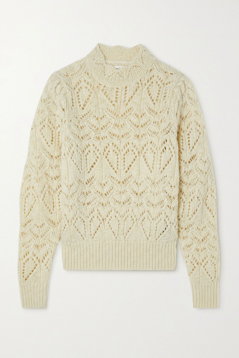 Pointelle-Knit Wool Sweater from Isabel Marant