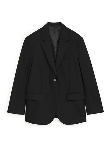 Oversized Wool Hopsack Blazer from Arket