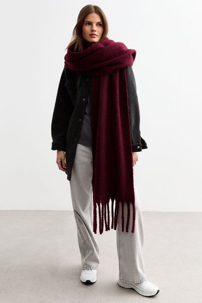  Brushed Fringed Scarf