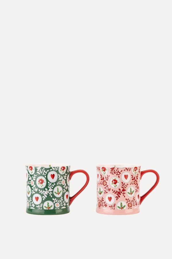 Holly Spots Mollie Mugs Set Of 2