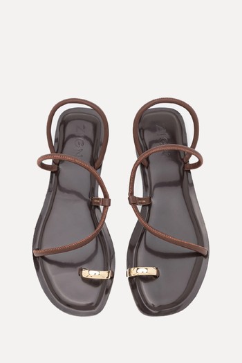 Leather T-Bar Sandals from Zign