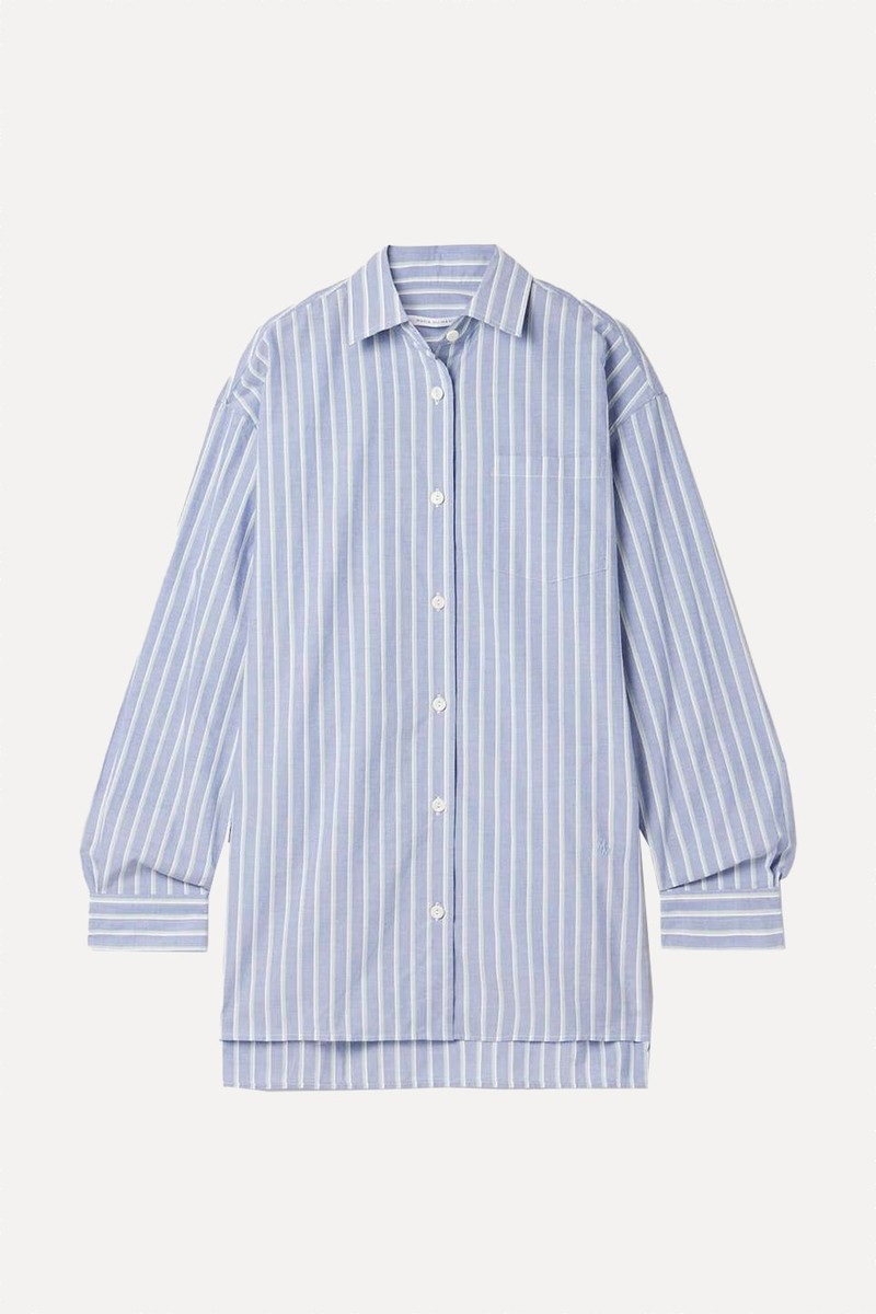 Oversized Striped Organic Cotton Shirt from MARIA MCMANUS